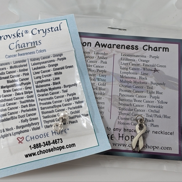 Lung Cancer Charms from Choose Hope - Picture 3 of 4